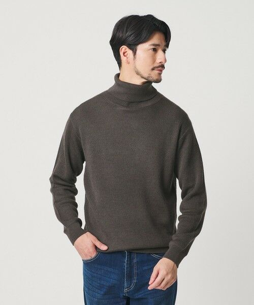 BEAUTY&YOUTH UNITED ARROWS / ビューティー&ユース ユナイテッドアローズ ニット・セーター | 【WEB限定 WARDROBE SMART】マシーンウォッシャブル ウールミックス アゼ タートルネック | 詳細23
