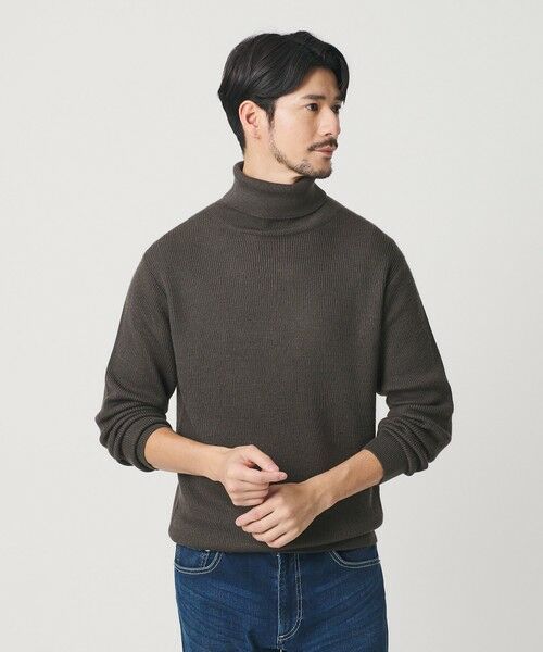BEAUTY & YOUTH UNITED ARROWS/ビューティー&ユース ユナイテッドアローズ 【WEB限定 WARDROBE SMART】マシーンウォッシャブル ウールミックス アゼ タートルネック DK. GRAY S BEAUTY & YOUTH UNITED ARROWS/ビューティー&ユース ユナイテッドアローズ 【WEB限定 WARDROBE SMART】マシーンウォッシャブル ウールミックス アゼ タートルネック DK. GRAY S