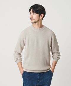 BEAUTY&YOUTH UNITED ARROWS / ビューティー&ユース ユナイテッドアローズ ニット・セーター | 【WEB限定 WARDROBE SMART】マシーンウォッシャブル ウールミックス アゼ クルーネック