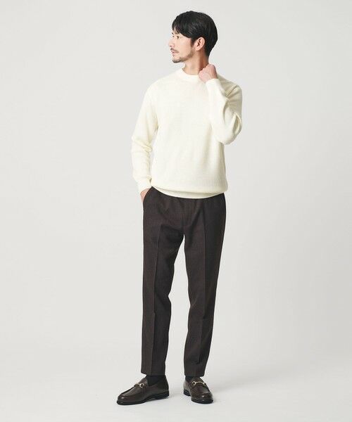 BEAUTY&YOUTH UNITED ARROWS / ビューティー&ユース ユナイテッドアローズ ニット・セーター | 【WEB限定 WARDROBE SMART】マシーンウォッシャブル ウールミックス アゼ クルーネック | 詳細2