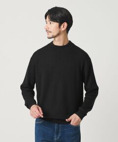 BEAUTY&YOUTH UNITED ARROWS / ビューティー&ユース ユナイテッドアローズ ニット・セーター | 【WEB限定 WARDROBE SMART】マシーンウォッシャブル ウールミックス アゼ モックネック