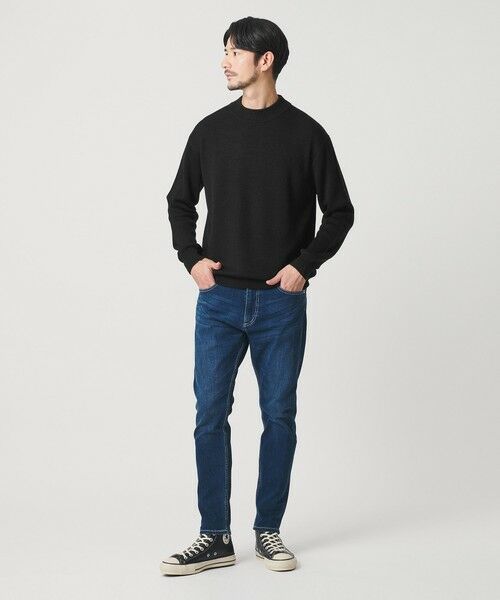 BEAUTY&YOUTH UNITED ARROWS / ビューティー&ユース ユナイテッドアローズ ニット・セーター | 【WEB限定 WARDROBE SMART】マシーンウォッシャブル ウールミックス アゼ モックネック | 詳細3