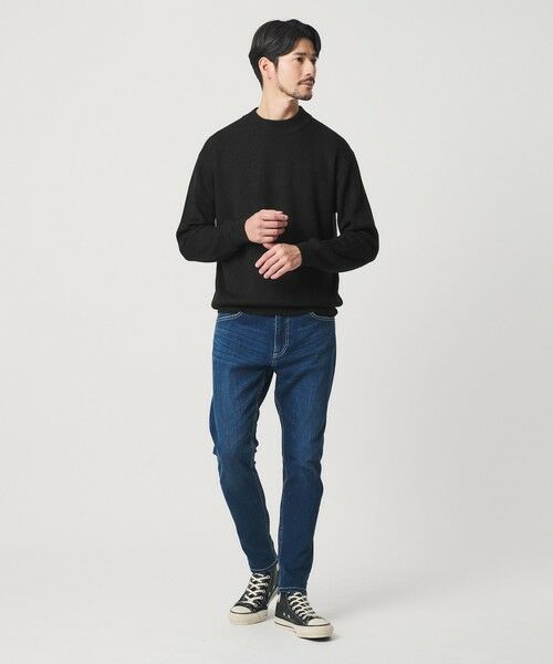 BEAUTY&YOUTH UNITED ARROWS / ビューティー&ユース ユナイテッドアローズ ニット・セーター | 【WEB限定 WARDROBE SMART】マシーンウォッシャブル ウールミックス アゼ モックネック | 詳細4