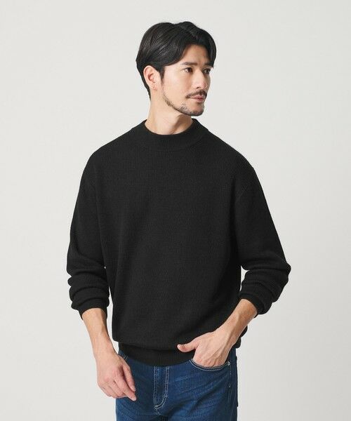 BEAUTY&YOUTH UNITED ARROWS / ビューティー&ユース ユナイテッドアローズ ニット・セーター | 【WEB限定 WARDROBE SMART】マシーンウォッシャブル ウールミックス アゼ モックネック | 詳細5