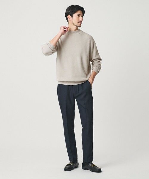 BEAUTY&YOUTH UNITED ARROWS / ビューティー&ユース ユナイテッドアローズ ニット・セーター | 【WEB限定 WARDROBE SMART】マシーンウォッシャブル ウールミックス アゼ モックネック | 詳細21
