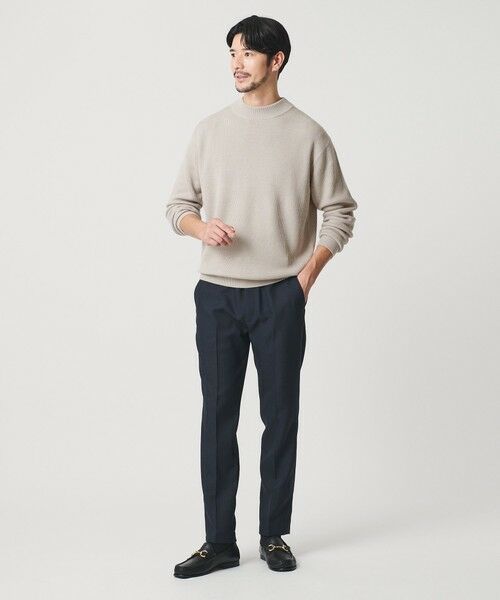 BEAUTY&YOUTH UNITED ARROWS / ビューティー&ユース ユナイテッドアローズ ニット・セーター | 【WEB限定 WARDROBE SMART】マシーンウォッシャブル ウールミックス アゼ モックネック | 詳細22