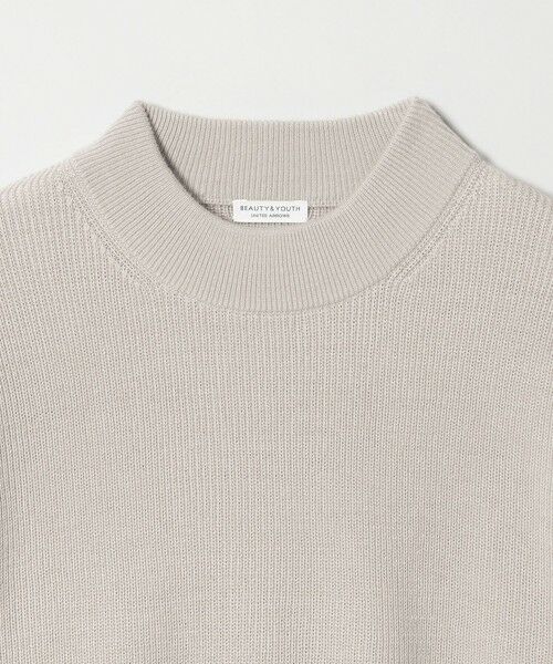 BEAUTY&YOUTH UNITED ARROWS / ビューティー&ユース ユナイテッドアローズ ニット・セーター | 【WEB限定 WARDROBE SMART】マシーンウォッシャブル ウールミックス アゼ モックネック | 詳細25
