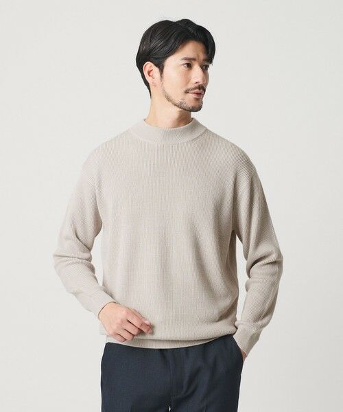 BEAUTY & YOUTH UNITED ARROWS/ビューティー&ユース ユナイテッドアローズ 【WEB限定 WARDROBE SMART】マシーンウォッシャブル ウールミックス アゼ モックネック NATURAL S BEAUTY & YOUTH UNITED ARROWS/ビューティー&ユース ユナイテッドアローズ 【WEB限定 WARDROBE SMART】マシーンウォッシャブル ウールミックス アゼ モックネック NATURAL S