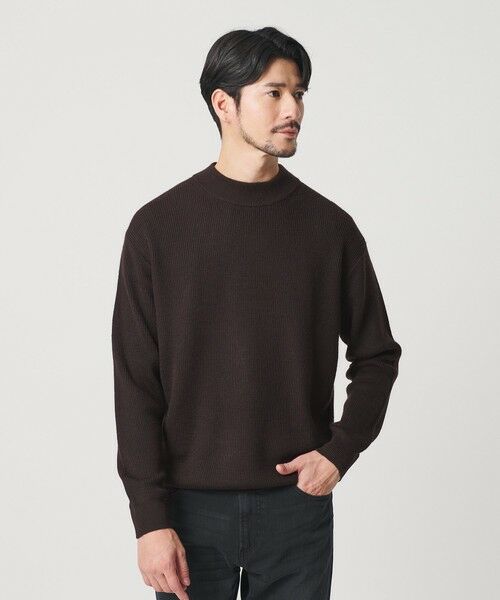 BEAUTY&YOUTH UNITED ARROWS / ビューティー&ユース ユナイテッドアローズ ニット・セーター | 【WEB限定 WARDROBE SMART】マシーンウォッシャブル ウールミックス アゼ モックネック | 詳細26