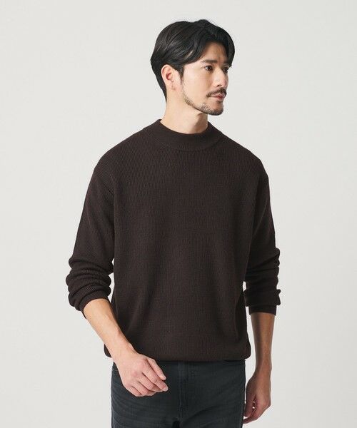 BEAUTY&YOUTH UNITED ARROWS / ビューティー&ユース ユナイテッドアローズ ニット・セーター | 【WEB限定 WARDROBE SMART】マシーンウォッシャブル ウールミックス アゼ モックネック | 詳細28