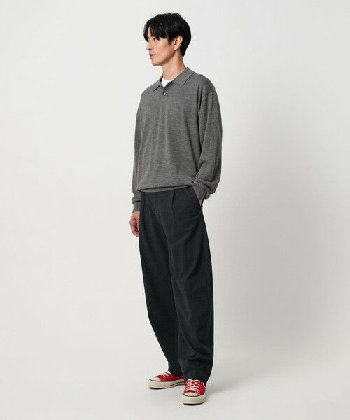BEAUTY&YOUTH UNITED ARROWS / ビューティー&ユース ユナイテッドアローズ ニット・セーター | SUPER130 ウール ポロニット ウォッシャブル | 詳細7