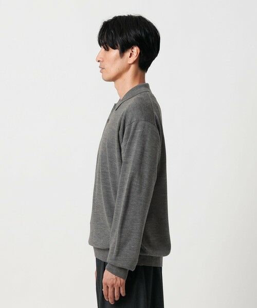 BEAUTY&YOUTH UNITED ARROWS / ビューティー&ユース ユナイテッドアローズ ニット・セーター | SUPER130 ウール ポロニット ウォッシャブル | 詳細9