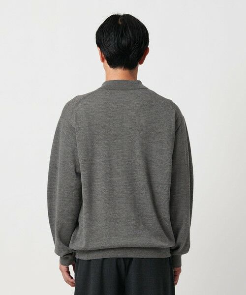 BEAUTY&YOUTH UNITED ARROWS / ビューティー&ユース ユナイテッドアローズ ニット・セーター | SUPER130 ウール ポロニット ウォッシャブル | 詳細10