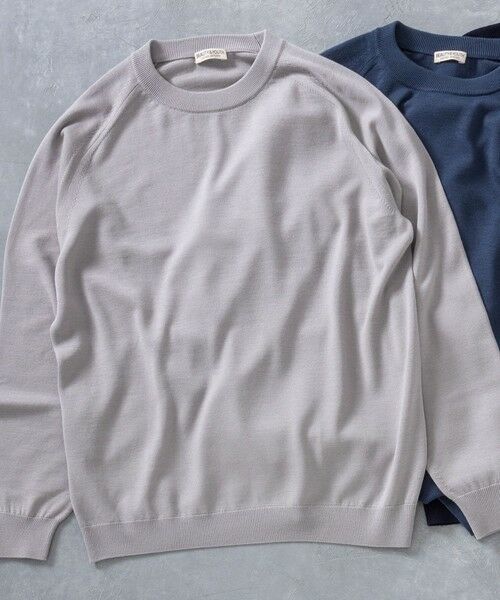 BEAUTY&YOUTH UNITED ARROWS / ビューティー&ユース ユナイテッドアローズ ニット・セーター | SUPER130 ウール クルーネック ニット ウォッシャブル | 詳細6