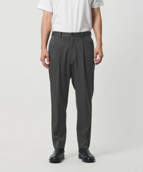 BEAUTY&YOUTH UNITED ARROWS / ビューティー&ユース ユナイテッドアローズ その他パンツ | トリコチン 1プリーツ テーパード パンツ NO.5 ヨコストレッチ | 詳細11