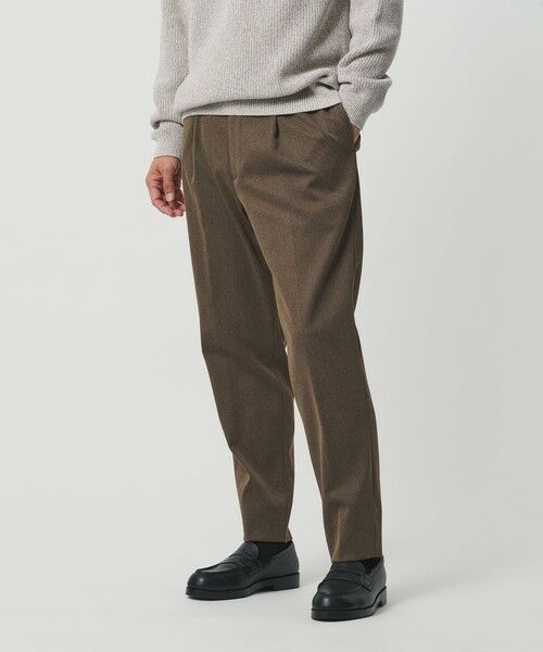 BEAUTY&YOUTH UNITED ARROWS / ビューティー&ユース ユナイテッドアローズ その他パンツ | トリコチン 1プリーツ テーパード パンツ NO.5 ヨコストレッチ | 詳細24