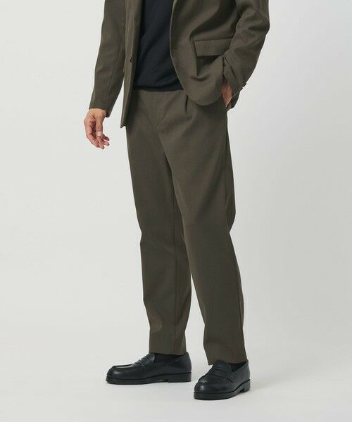 BEAUTY & YOUTH UNITED ARROWS/ビューティー&ユース ユナイテッドアローズ エコフルフラン 1P テーパード パンツ セットアップ対応可能 OLIVE S BEAUTY & YOUTH UNITED ARROWS/ビューティー&ユース ユナイテッドアローズ エコフルフラン 1P テーパード パンツ セットアップ対応可能 OLIVE S