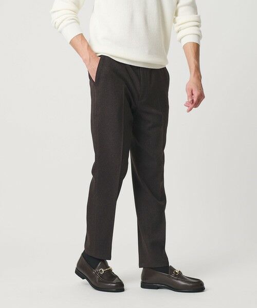 BEAUTY & YOUTH UNITED ARROWS/ビューティー&ユース ユナイテッドアローズ 【WEB限定 WARDROBE SMART】ウールライク ノープリーツ パンツ DK. BROWN S BEAUTY & YOUTH UNITED ARROWS/ビューティー&ユース ユナイテッドアローズ 【WEB限定 WARDROBE SMART】ウールライク ノープリーツ パンツ DK. BROWN S