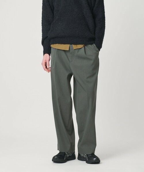 BEAUTY&YOUTH UNITED ARROWS / ビューティー&ユース ユナイテッドアローズ その他パンツ | ヴィンテージライク ナイロン 1プリーツ ワイド パンツ NO.9 | 詳細7