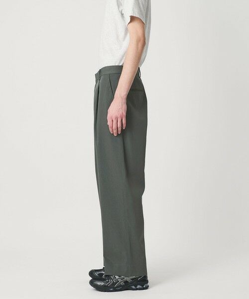 BEAUTY&YOUTH UNITED ARROWS / ビューティー&ユース ユナイテッドアローズ その他パンツ | ヴィンテージライク ナイロン 1プリーツ ワイド パンツ NO.9 | 詳細9