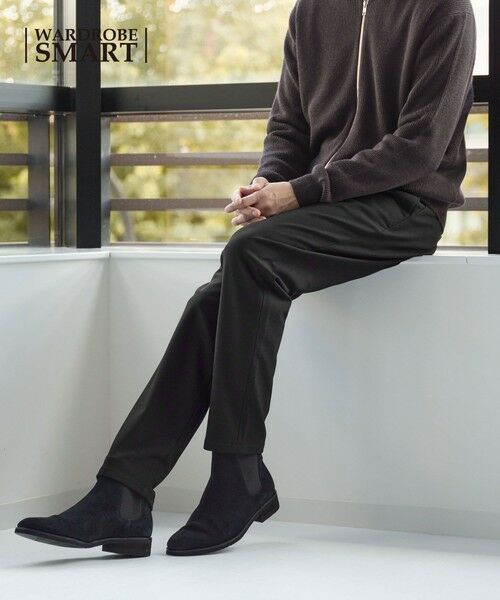 BEAUTY&YOUTH UNITED ARROWS / ビューティー&ユース ユナイテッドアローズ その他パンツ | 【WEB限定 WARDROBE SMART】ポリエステル レーヨン アクリル サキソニー スキニー イージーパンツ | 詳細1