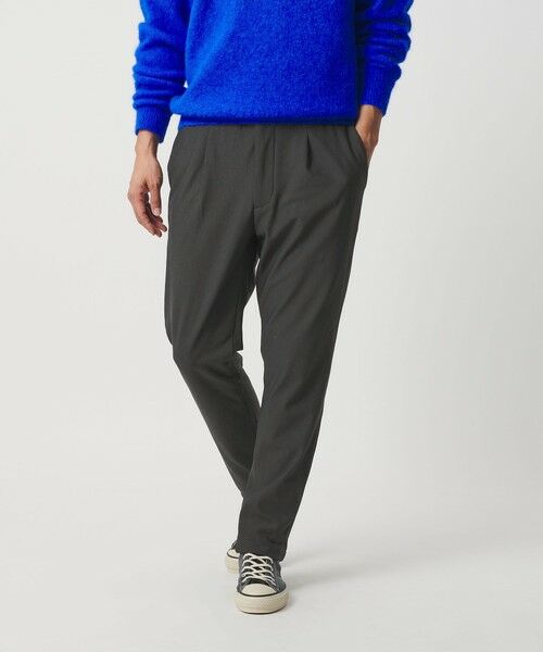 BEAUTY & YOUTH UNITED ARROWS/ビューティー&ユース ユナイテッドアローズ パーフェクトストレッチ 1プリーツ テーパード イージーパンツ 伸縮性あり DK. GRAY M BEAUTY & YOUTH UNITED ARROWS/ビューティー&ユース ユナイテッドアローズ パーフェクトストレッチ 1プリーツ テーパード イージーパンツ 伸縮性あり DK. GRAY M