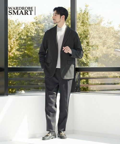 BEAUTY&YOUTH UNITED ARROWS / ビューティー&ユース ユナイテッドアローズ セットアップ | 【WEB限定 WARDROBE SMART】ニットフランネル リラックス セットアップ/ジャケット＆イージーパンツ | 詳細1