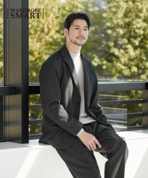 BEAUTY&YOUTH UNITED ARROWS / ビューティー&ユース ユナイテッドアローズ セットアップ | 【WEB限定 WARDROBE SMART】ニットフランネル リラックス セットアップ/ジャケット＆イージーパンツ | 詳細2