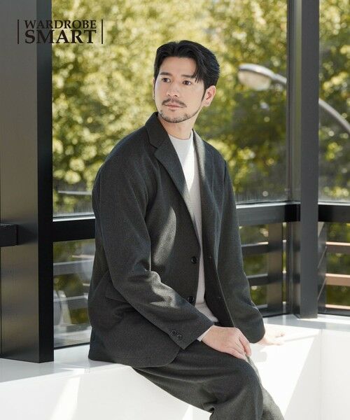 BEAUTY&YOUTH UNITED ARROWS / ビューティー&ユース ユナイテッドアローズ セットアップ | 【WEB限定 WARDROBE SMART】ニットフランネル リラックス セットアップ/ジャケット＆イージーパンツ | 詳細3