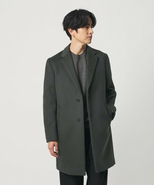 BEAUTY & YOUTH UNITED ARROWS/ビューティー&ユース ユナイテッドアローズ 120 メルトン チェスターコート OLIVE M BEAUTY & YOUTH UNITED ARROWS/ビューティー&ユース ユナイテッドアローズ 120 メルトン チェスターコート OLIVE M