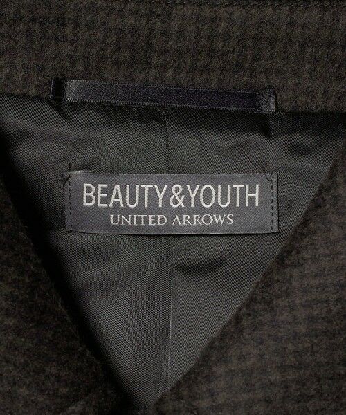BEAUTY&YOUTH UNITED ARROWS / ビューティー&ユース ユナイテッドアローズ その他アウター | 120S メルトン チェック バルカラーコート | 詳細27