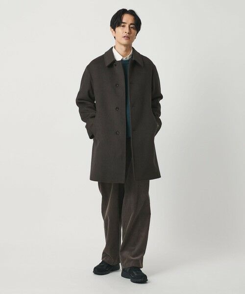 BEAUTY&YOUTH UNITED ARROWS / ビューティー&ユース ユナイテッドアローズ その他アウター | 120S メルトン チェック バルカラーコート | 詳細4