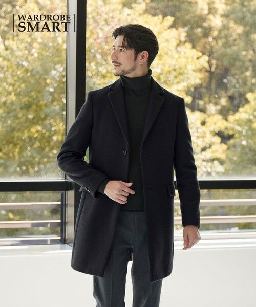 BEAUTY&YOUTH UNITED ARROWS / ビューティー&ユース ユナイテッドアローズ その他アウター | 【WEB限定 WARDROBE SMART】PE メルトン チェスターコート | 詳細1