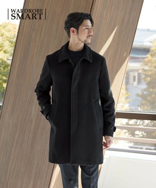 BEAUTY&YOUTH UNITED ARROWS / ビューティー&ユース ユナイテッドアローズ ステンカラーコート | 【WEB限定 WARDROBE SMART】PE メルトン バルカラーコート | 詳細3