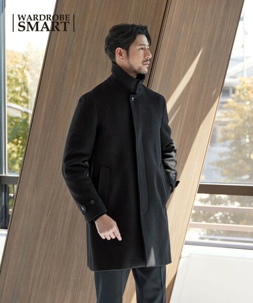 BEAUTY&YOUTH UNITED ARROWS / ビューティー&ユース ユナイテッドアローズ ステンカラーコート | 【WEB限定 WARDROBE SMART】PE メルトン バルカラーコート | 詳細5