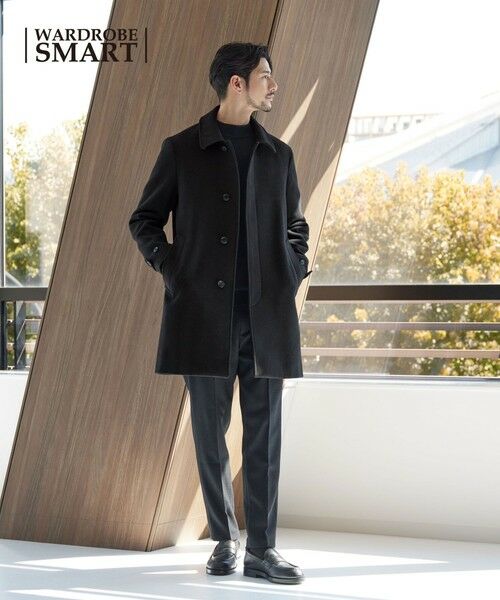 BEAUTY & YOUTH UNITED ARROWS/ビューティー&ユース ユナイテッドアローズ 【WEB限定 WARDROBE SMART】PE メルトン バルカラーコート BLACK L BEAUTY & YOUTH UNITED ARROWS/ビューティー&ユース ユナイテッドアローズ 【WEB限定 WARDROBE SMART】PE メルトン バルカラーコート BLACK L
