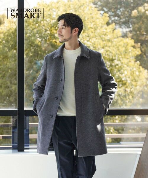 BEAUTY&YOUTH UNITED ARROWS / ビューティー&ユース ユナイテッドアローズ ステンカラーコート | 【WEB限定 WARDROBE SMART】PE メルトン バルカラーコート | 詳細20