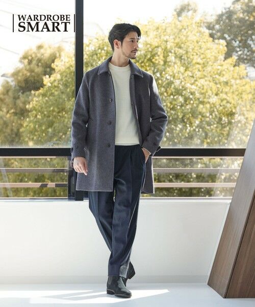 BEAUTY&YOUTH UNITED ARROWS / ビューティー&ユース ユナイテッドアローズ ステンカラーコート | 【WEB限定 WARDROBE SMART】PE メルトン バルカラーコート | 詳細21