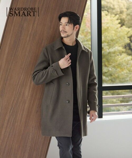 BEAUTY&YOUTH UNITED ARROWS / ビューティー&ユース ユナイテッドアローズ ステンカラーコート | 【WEB限定 WARDROBE SMART】PE メルトン バルカラーコート | 詳細26