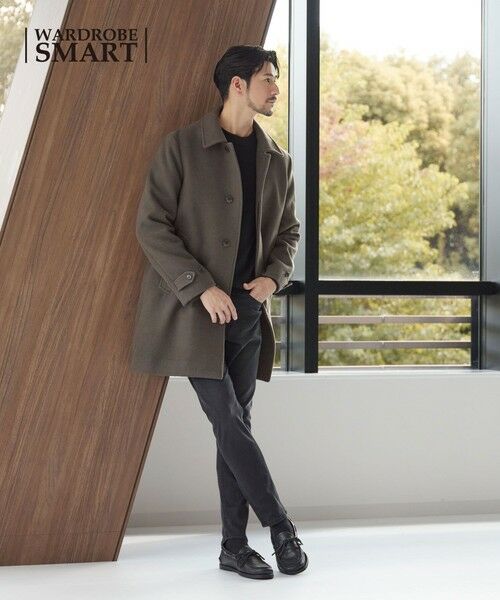 BEAUTY&YOUTH UNITED ARROWS / ビューティー&ユース ユナイテッドアローズ ステンカラーコート | 【WEB限定 WARDROBE SMART】PE メルトン バルカラーコート | 詳細27