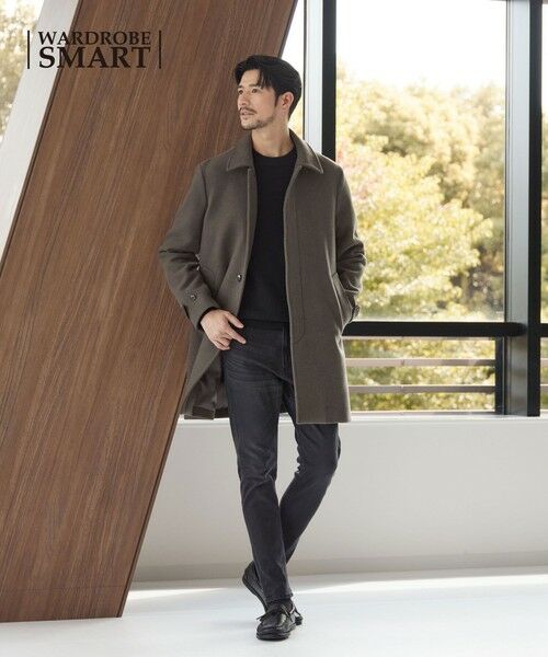 BEAUTY&YOUTH UNITED ARROWS / ビューティー&ユース ユナイテッドアローズ ステンカラーコート | 【WEB限定 WARDROBE SMART】PE メルトン バルカラーコート | 詳細28