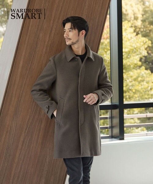 BEAUTY&YOUTH UNITED ARROWS / ビューティー&ユース ユナイテッドアローズ ステンカラーコート | 【WEB限定 WARDROBE SMART】PE メルトン バルカラーコート | 詳細29