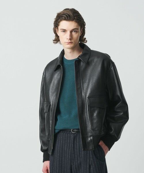 BEAUTY&YOUTH UNITED ARROWS / ビューティー&ユース ユナイテッドアローズ レザーブルゾン・ジャケット | シープ レザー A-2 ジャケット | 詳細1