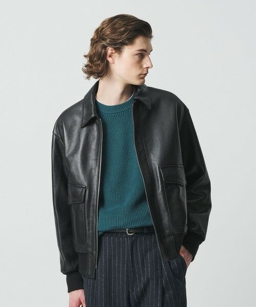 BEAUTY&YOUTH UNITED ARROWS / ビューティー&ユース ユナイテッドアローズ レザーブルゾン・ジャケット | シープ レザー A-2 ジャケット | 詳細2