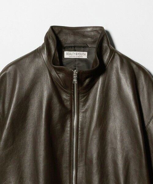 BEAUTY&YOUTH UNITED ARROWS / ビューティー&ユース ユナイテッドアローズ ブルゾン | セミベジタブル シープ レザー ブルゾン | 詳細10