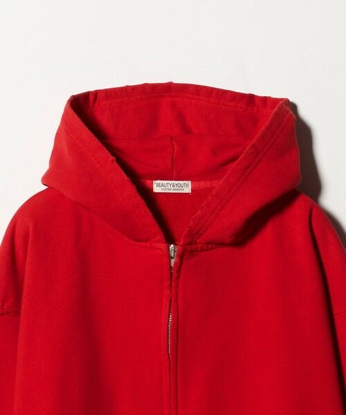 BEAUTY&YOUTH UNITED ARROWS / ビューティー&ユース ユナイテッドアローズ パーカー | クラッシュ スウェット ジップ フーディ | 詳細16