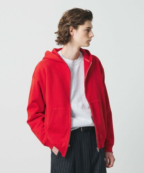 BEAUTY&YOUTH UNITED ARROWS / ビューティー&ユース ユナイテッドアローズ パーカー | クラッシュ スウェット ジップ フーディ | 詳細12