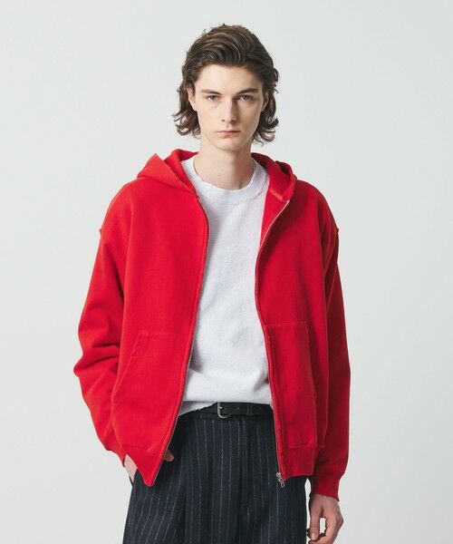 BEAUTY&YOUTH UNITED ARROWS / ビューティー&ユース ユナイテッドアローズ パーカー | クラッシュ スウェット ジップ フーディ | 詳細13