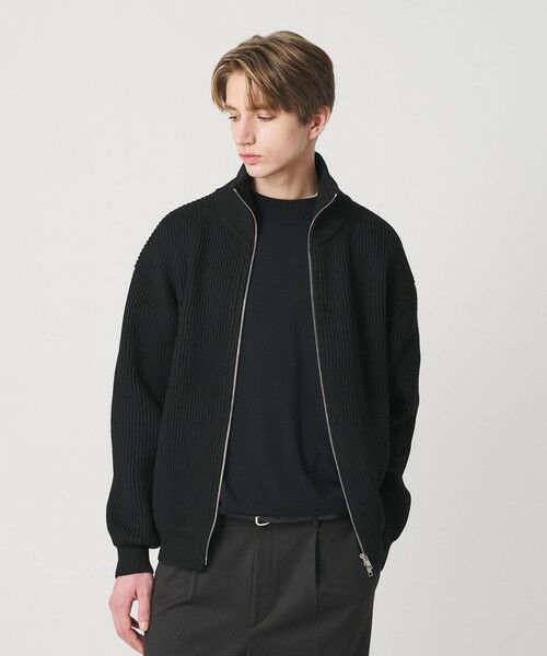 BEAUTY&YOUTH UNITED ARROWS / ビューティー&ユース ユナイテッドアローズ カーディガン・ボレロ | ハイ デンシティ ドライバーズ ジャケット | 詳細1