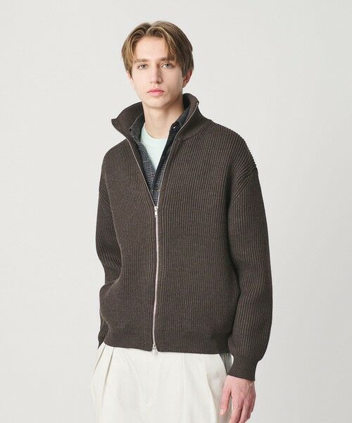 BEAUTY&YOUTH UNITED ARROWS / ビューティー&ユース ユナイテッドアローズ カーディガン・ボレロ | ハイ デンシティ ドライバーズ ジャケット | 詳細7